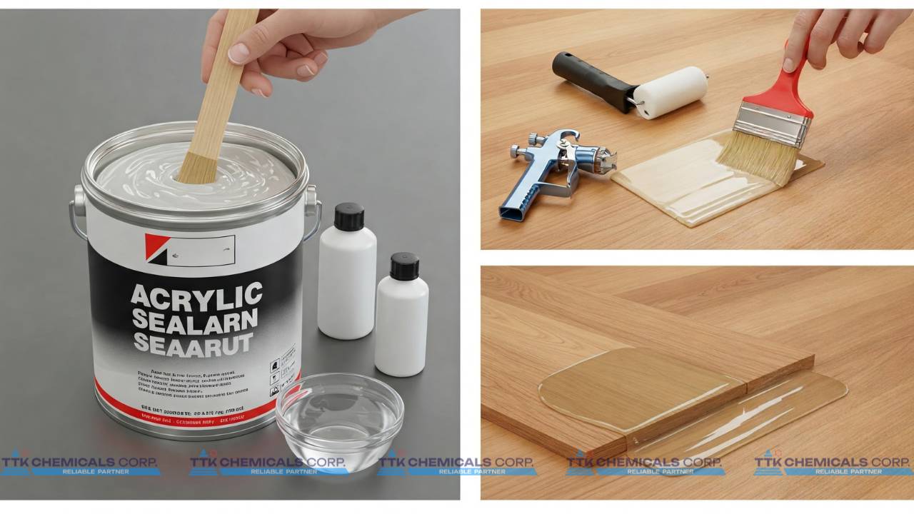 Quy trình pha trộn và áp dụng keo acrylic