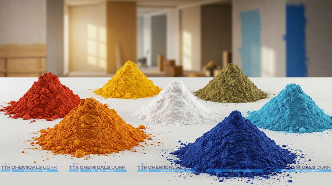 Các loại bột màu (Pigment) trong sơn nước