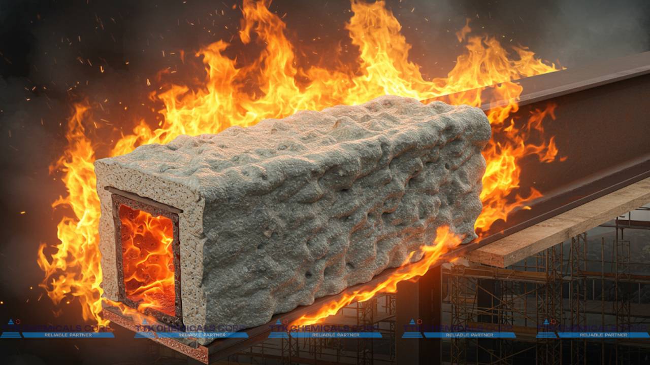 Đặc tính của Nguyên liệu Sơn chống cháy - Khả năng chịu nhiệt và tạo lớp bảo vệ chống cháy