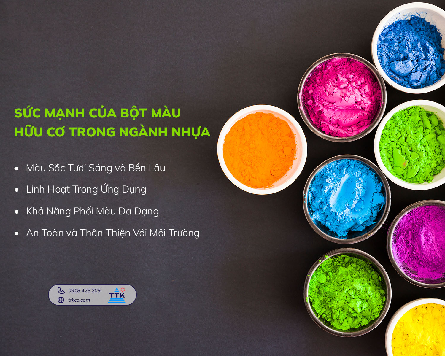 Sức Mạnh Của Bột Màu Hữu Cơ Trong Ngành Nhựa